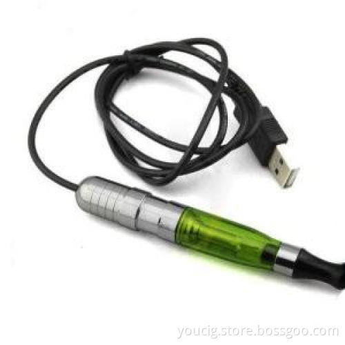 smoking an e cigarette EGO-VV  passtrougth